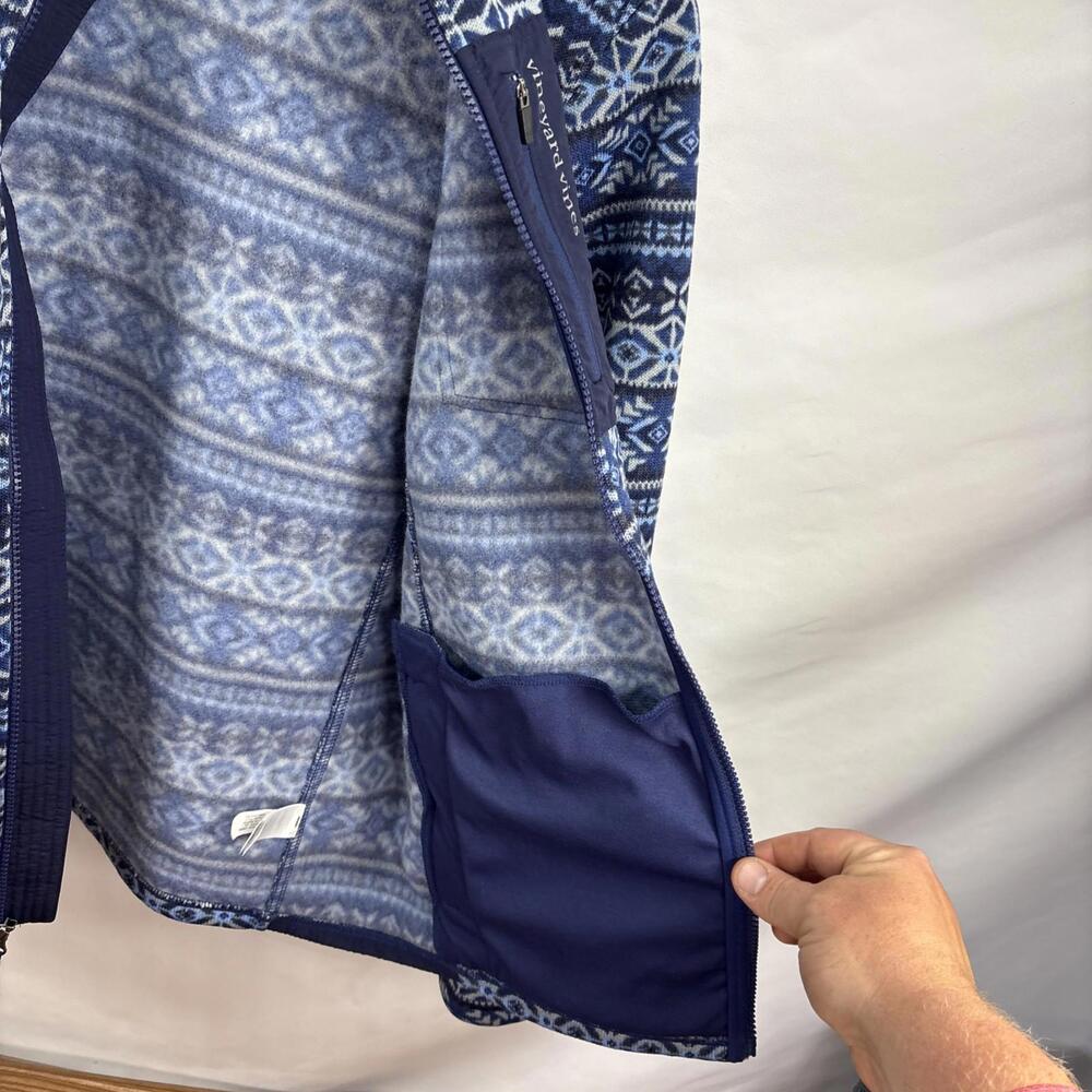 Kid’s Vineyard Vines Fair Isle Jacket Size XL 18 - Picture 5 of 12